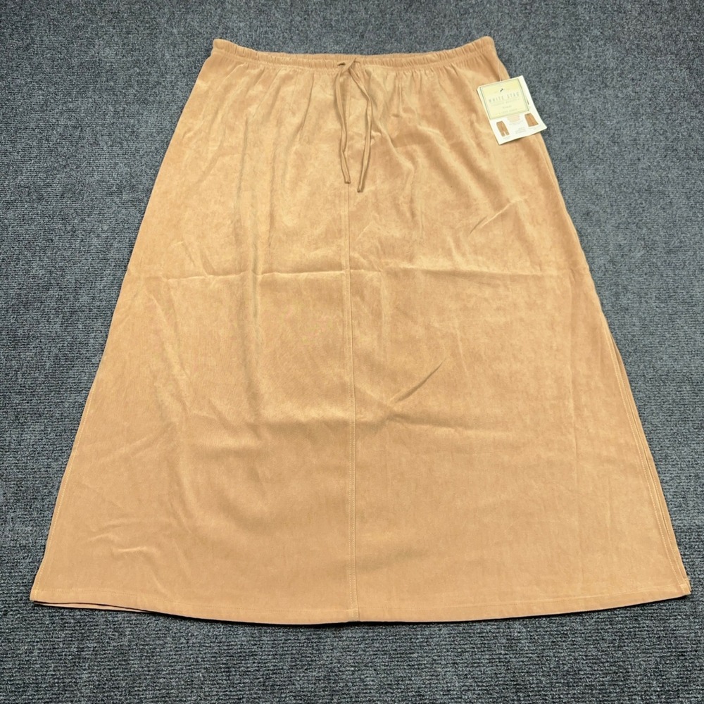 White Stag Woman Moleskin Maxi Skirt Sweet Tea Tan‎ Plus Size 18W 20W NWT